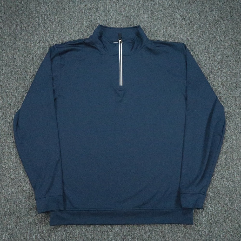 FootJoy Pullover Mens Large Blue Approach Quarter Zip Athletic Golf